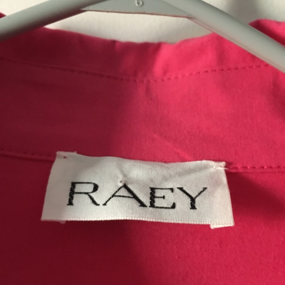 RAEY Bright Pink Oversized Cotton + Lyocell Shirt Dress L XL - Picture 8 of 11